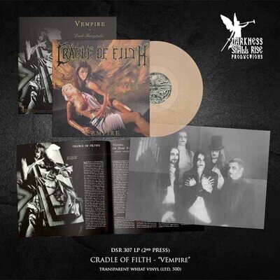 Cradle of Filth 'V Empire, Or Dark Faerytales in Phallustein' LP Wheat Vinyl