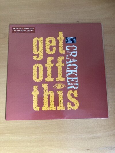 CRACKER - Get Off This - 10" ORANGE Vinyl Single Record - UK - Virgin VUSA 83
