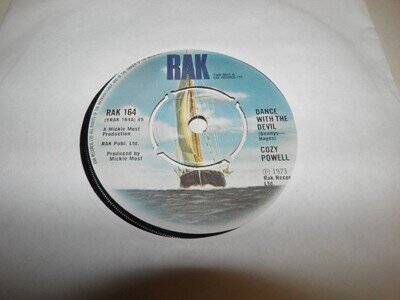 COZY POWELL- DANCE WITH THE DEVIL VINYL 7" 45RPM P