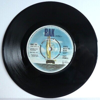 Cozy Powell – Dance With The Devil , Vinyl 7" Single UK 1973 Classic Rock