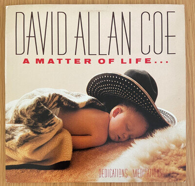 DAVID ALLAN COE A MATTER OF LIFE & DEATH 1987 1ST UK CBS LABEL NM/EX