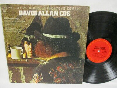 David Allan Coe The Mysterious Rhinestone Cowboy 1974 Record Columbia KC 32942