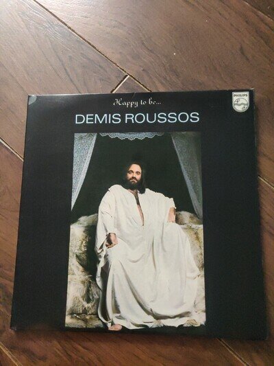 Demis roussos happy to be lp 12” vinyl 1975 9101027 gatefold lovely condition