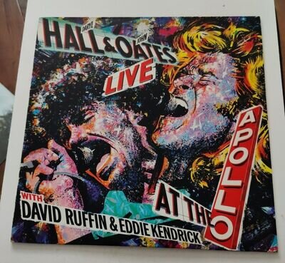 Daryl hall and john oates live at the apollo LP PL87035 vinyl & inner