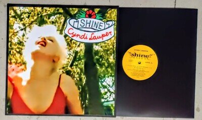 CYNDI LAUPER SHINE REMIXES VINYL MAXI US 12" - FREE CUSTOM PIC SLEEVE