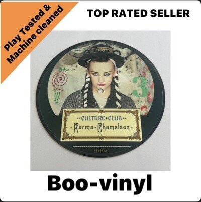 Culture Club ~ Karma Chameleon 7'' Picture Disc Vinyl Record 1983 NM