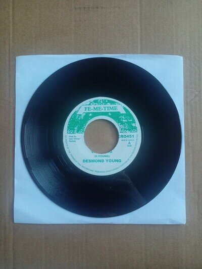 Desmond Young Warning 7" Fe-Me-Time CRO451 Reggae 45