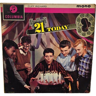 Cliff Richard 21 Today Mono Vinyl LP Columbia 33SX 1368