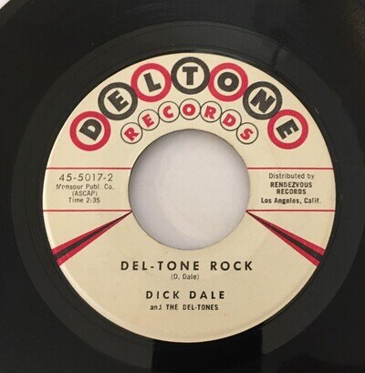 DICK DALE & the DEL-TONES Let's Go Trippin' /Del-tone Rock MINT 1st Pressing