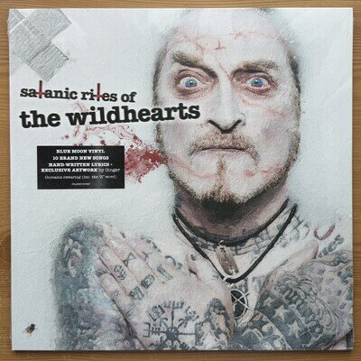 The Wildhearts Satanic Rites Of The Wildhearts Ltd Blue Moon Vinyl LP. FREE P&P.