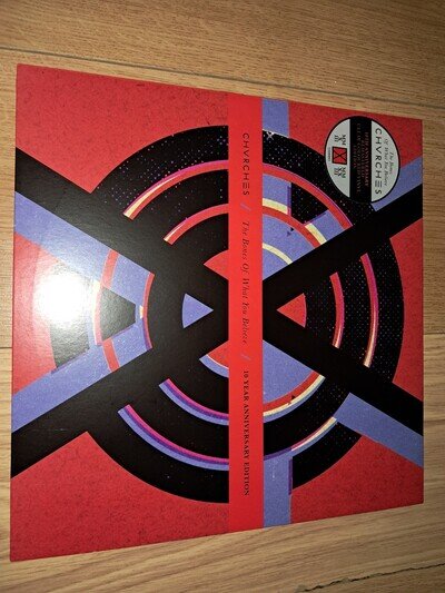 CHVRCHES THE BONES OF WHAT YOU BELIEVE 10th ANNIVERSARY CLEAR VINYL LP