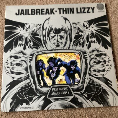 Thin Lizzy Jailbreak 1976 UK Vinyl Record Vertigo 9102 008