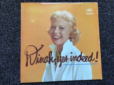 DINAH SHORE - DINAH, YES INDEED ! 1959 UK MONO LP CAPITOL T1257 EXCELLENT !