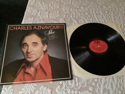 charles aznavour vinyl LP SHE in excellent condition