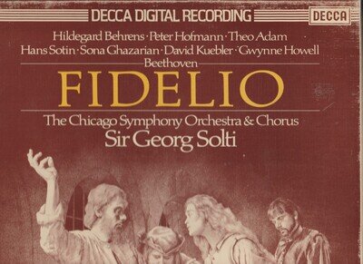 Beethoven Fidelio Sir Georg Solt Chicago Symphony 3x LP Booklet Decca Box Set
