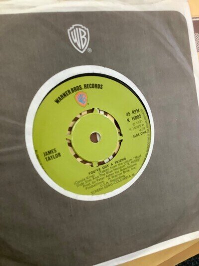 James Taylor. You’ve got a friend. 7" Vinyl. 1971 Warner brothers