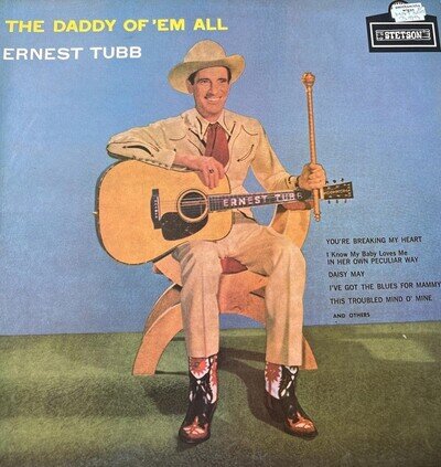 The Daddy of Em All Ernest Tubb 1958 First Press A1 B1 Mint Vintage Vinyl LP
