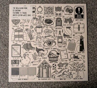 Ed Sheeran Autumn Variations 2023 LP New Limited Edition White Vinyl