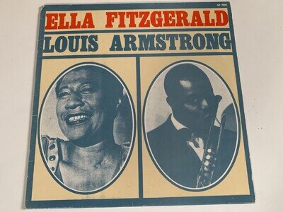 Ella Fitzgerald Louis Armstrong Rare Italian Jazz LP Chew Your Bubble Gum Etc