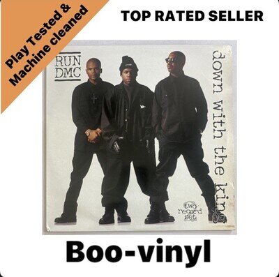 RUN DMC - Down With The King - 1993 Double Vinyl LP Record - Hip-Hop EX/VG+