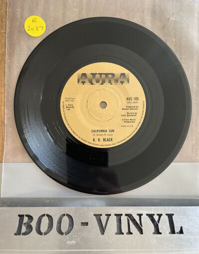 K.K Black - California Sun/Shakin’ It Down AURO AUS105 UK 45 1979 EX CON