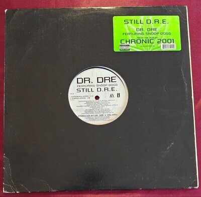 Dr Dre ft Snoop Dogg – Still D.R.E. 12" Rare 1999 Aftermath Single OG Hip Hop