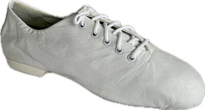 Gandolfi white leather split sole jazz shoes size 10 Adult ( EUR 43/44)