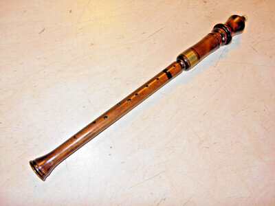 Rauschpfeife unbranded length 53 cm probably soprano with reed prototype