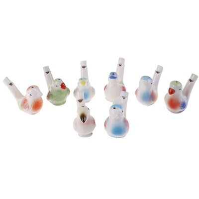 Chinese ceramic water bird whistle kids baby funny novelty musical toys CLH`uk