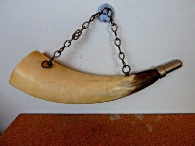 Antique French Hunting horn Modele Elkin depose , loud 25 cms
