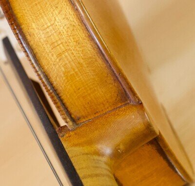 old 4/4 violin Geige viola cello Bratsche fiddle labeled Soffritti Ettore Nr.372