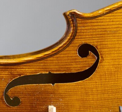 old 4/4 violin Geige viola cello Bratsche fiddle label ETTORE SIEGE Nr. 402