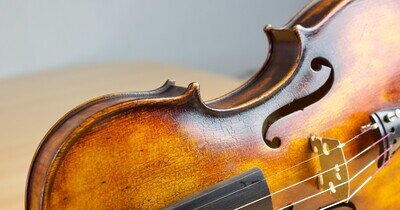 old 4/4 violin Geige viola cello Bratsche fiddle lab Antonio Pedrinelli Nr. 487
