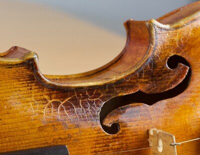 old 4/4 violin Geige viola cello Bratsche fiddle labeled Antonio Testore Nr.376
