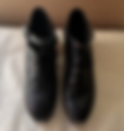 Antonio Pacelli Black Leather Lace-Up Tap Dance Shoes UK 7 Low Heel