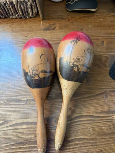 Vintage Mexican Maracas