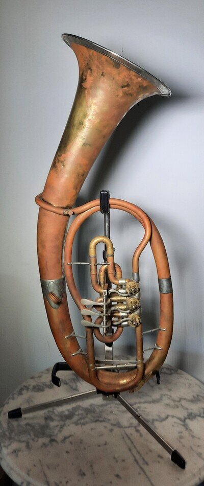 Ed. Kruspe Erfurt Historical Tenor Horn / Althorn, No. 2516, Playable