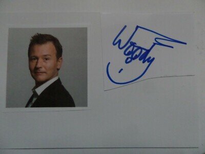 DAN 'WOODY' WOODGATE MADNESS ,AUTOGRAPH MOUNTED TO CARD.