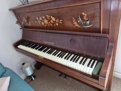Antique Bechstein Upright Piano circa 1887, recently tuned in great condition