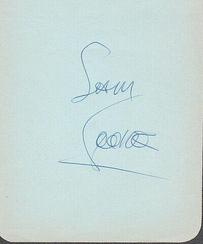 SAM COOKE Signed Autograph 4x6 Album Page JSA LOA R&B Soul You Send Me