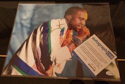 Kanye West Ye 11x14 Autograph Icon ACOA Certification Signed Yeezy Yeezus Photo