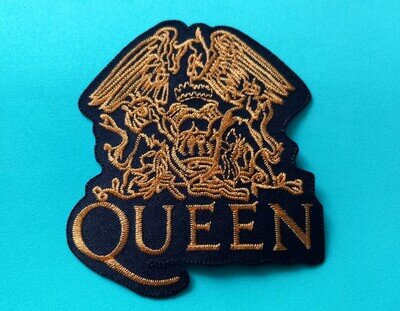 Rock Music Sew / Iron On Embroidered Patch:- Queen (b)