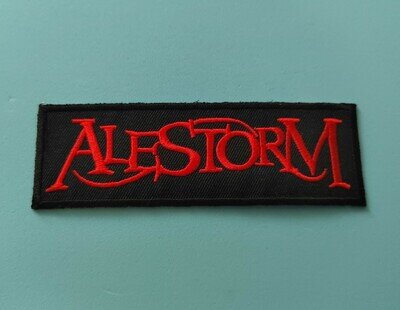 Rock Music Sew / Iron On Embroidered Patch:- Alestorm (b)