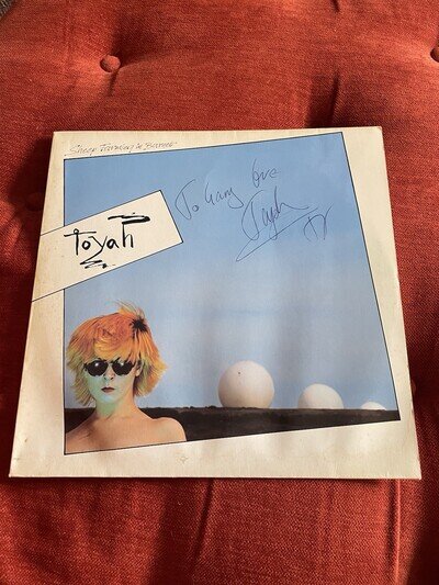 Signed TOYAH Willcox Sheep Farming in Barnet vinyl Punk LP 1979 original Safari