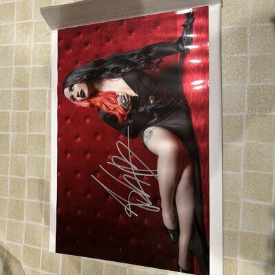 Jeremy Saffer Ash Costello hand Signed Photo With Defects