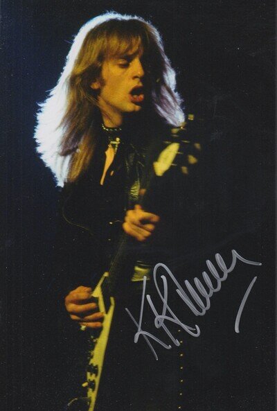 KK DOWNING HAND SIGNED 12X8 PHOTO JUDAS PRIEST MUSIC AUTOGRAPH 2