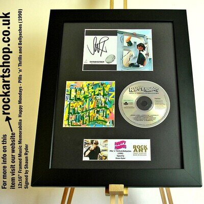 Happy Mondays SIGNED SHAUN RYDER Pills Thrills and Bellyaches Autographed *WORLD