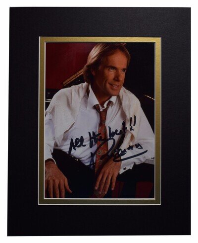 Richard Clayderman Signed Autograph 10x8 photo display Piano Music COA