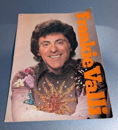Vintage Frankie Valli Program With Autograph On Big Photo..