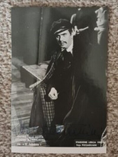 Autographed Photo Of Opera Singer ETTORE BASTIANINI baritone